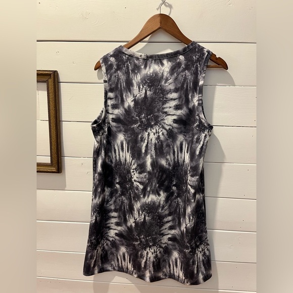 Gaiam Black & White Tie-Dye Sleeveless Dress – Size XL - Picture 7 of 8